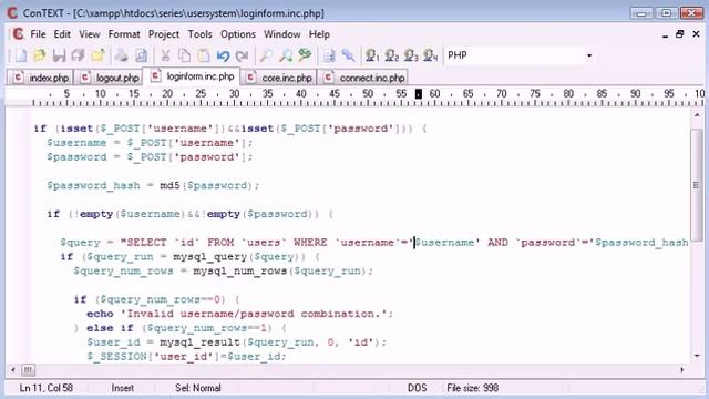 143 Protecting the User Against SQL Injection PHP Tutorials смотреть онлайн