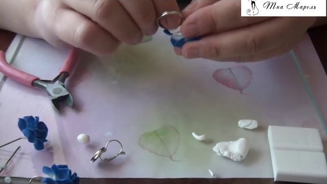 Сборка комплекта "Реки любви" (серьги и кольцо) из полимерной глины смотреть онлайн