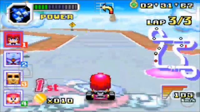 Konami krazy racers (Gameboy advance). смотреть онлайн