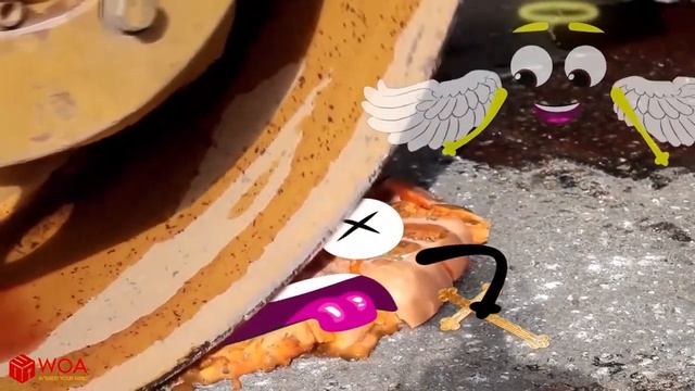 Experiment ROAD ROLLER Vs TELEVISION   Crushing Crunchy & Soft Things By Road Roller   Woa Doodles