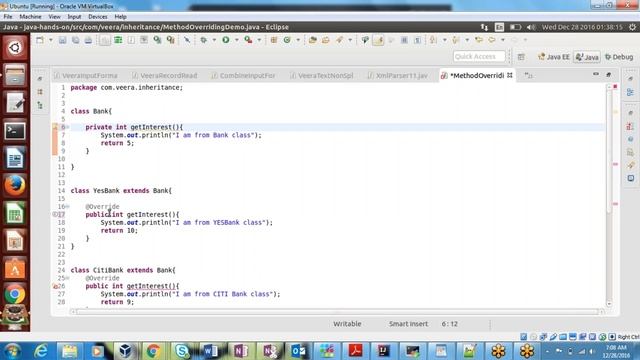 JAVA OVERRIDING ABSTRACTION INTRO 8 смотреть онлайн