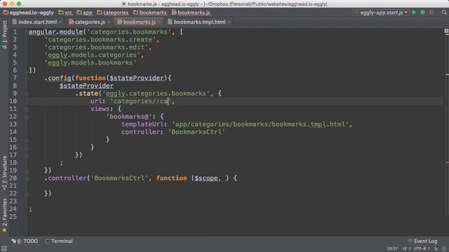 06 egghead angularjs ui router state params for sharing information смотреть онлайн
