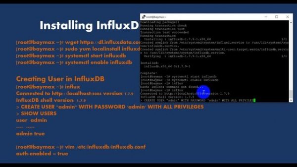 Grafana - Install and Configure Grafana, InfluxDB, telegraf - 1