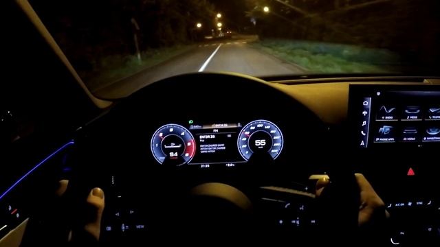 New AUDI A4 (2020) S Line - night POV test drive, nice AMBIENT LIGHTING (35 TDI 163 PS) смотреть онлайн