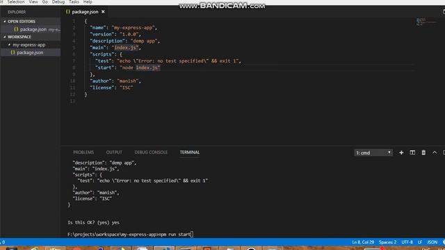 ExpressJS-Create new node app part 1 смотреть онлайн