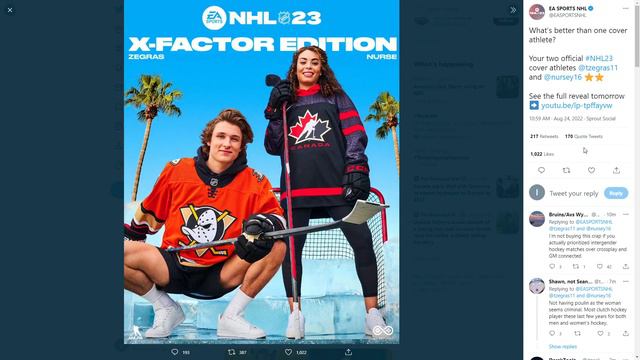 EA DÉVOILE LE COVER , PAS DE MATTHEWS CROSS-PLATFORM? (NHL 23) смотреть онлайн