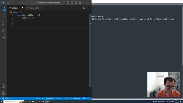 كورس تطوير تطبيقات الويب - 17 - JavaScript - Functions With Parameters смотреть онлайн
