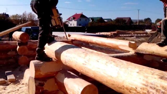 СТРОИТЕЛЬСТВО ДИКИЙ СРУБ КОТТЕДЖНЫЙ ГОРОДОК WOODEN HOUSE | ДОМ СРУБ http://holz-haus.wix.com/sru смотреть онлайн