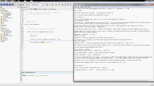 JAVA: if , if-else , boolean , || and &&.... -part 3 смотреть онлайн