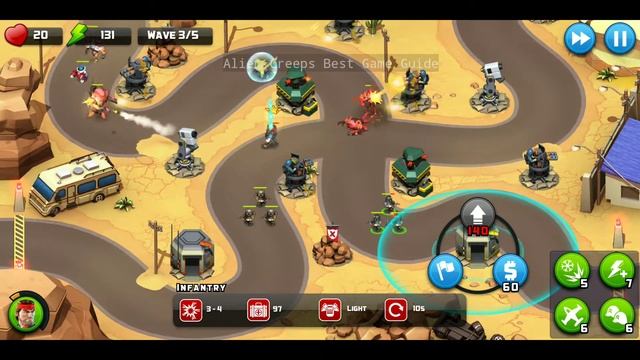 Alien Creeps TD Level 15 Quadrivium 3 star Campaign - Non Extra Hero смотреть онлайн