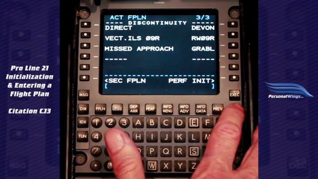 CJ3 Pro Line 21: Initialization and Loading a Flight Plan DEN - ORD смотреть онлайн
