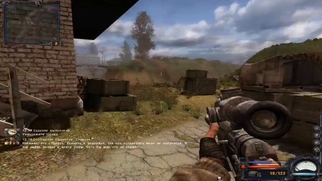 Играем в Stalker - Clear Sky. Часть 5.2: Погоня за стрелком и перестрелка. смотреть онлайн
