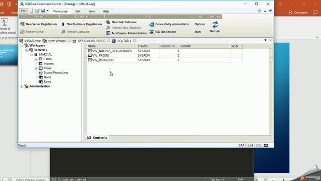 TEORIA DE BASE DE DATOS 1: Gupta SQLbase PHP + VIEW смотреть онлайн