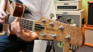 Ibanez TCM50-NT Talman Figured Ash Top Acoustic-Electric demo at Basone Guitar Shop