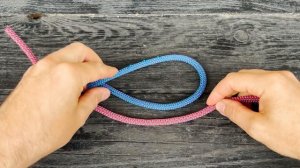 2 в 1 УЗЛА. Ты должен это видеть! Как завязать красиво узел веревки между собой