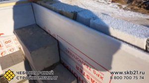 Пример «пирога» стены из керамзитобетонных блоков