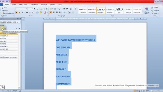 Telugu Tutorials | Microsoft Word 2010 Complete Tutorials By Varadhi Tutorials for Beginners Part 4 смотреть онлайн