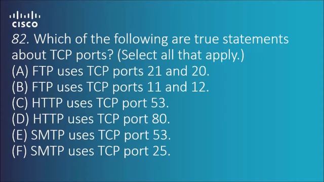Cisco ICND 1 – Exam 100 101 TCP/IP Ports Practice Questions CCNA Routing and Switching смотреть онлайн