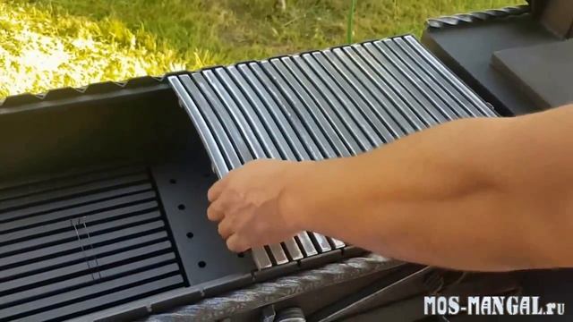 Мангал Шеф-повар Лоза из 4 мм стали с гранитной столешницей и накладкой из нержавейки смотреть онлайн