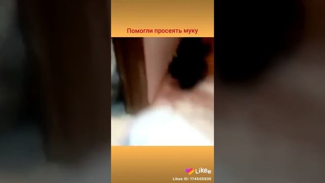 Помогли просеять муку