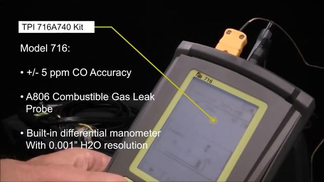 TPI 716A740 Combustion Analyzer Kit смотреть онлайн