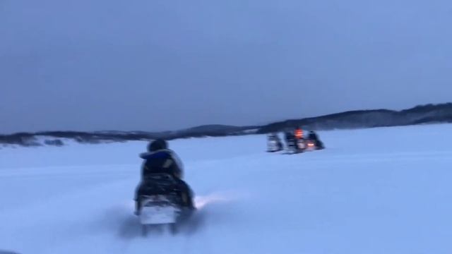Snowmobile safari Aurora Village Murmansk Glass Igloo #auroravillage Auroravilllage.info видео смотреть онлайн