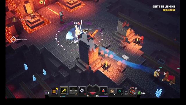 ⛏[MINECRAFT DUNGEONS] RUSH Boss Mines de Redstone "Golem de Redstone" Multijoueur 💪 смотреть онлайн