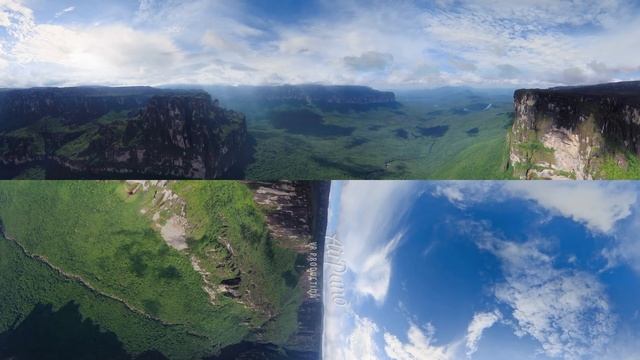 Trip to Angel Falls, Venezuela. Angel Falls and its surroundings. Aerial 360 video in 8K смотреть онлайн
