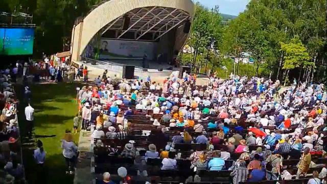 Концертная площадка в Фатьяновский праздник в городе Вязники. 2022 год. Тimelapse смотреть онлайн