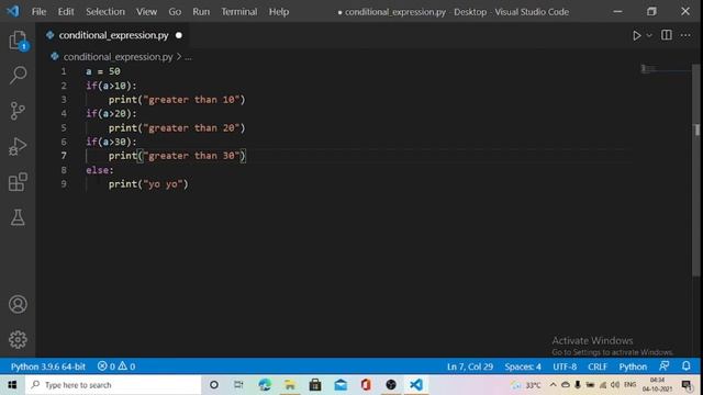 Conditional Expression in python | if-elif-else and Multiple if statement in Python(Hindi) смотреть онлайн