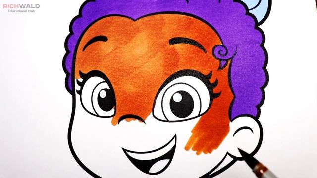 Coloring Bubble Guppies - Zooli Coloring Book & Pages смотреть онлайн