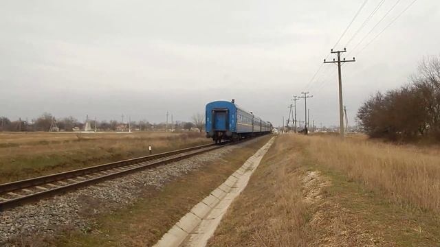 ТЭП70-0217 с пассажирским поездом/TEP70-0217 with passenger train смотреть онлайн