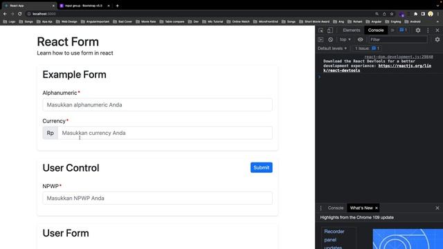 #26. React Form - Membuat Reusable Input Currency Component Di React смотреть онлайн