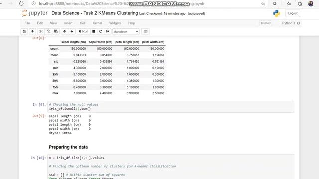 GRIPDEC20 - The Sparks Foundation, Task#2 KMeans Clustering of Data Science by Sachin Gaikwad. смотреть онлайн