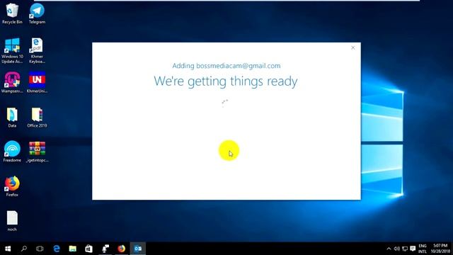 How to setup or configure Gmail with Ms Outlook 2019 смотреть онлайн