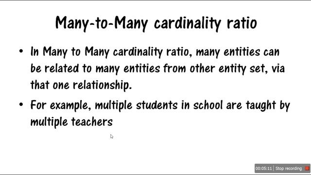 Cardinality Ratio In Dbms |Cardinality ratio in DBMS example | one to one, one to many, many to man смотреть онлайн