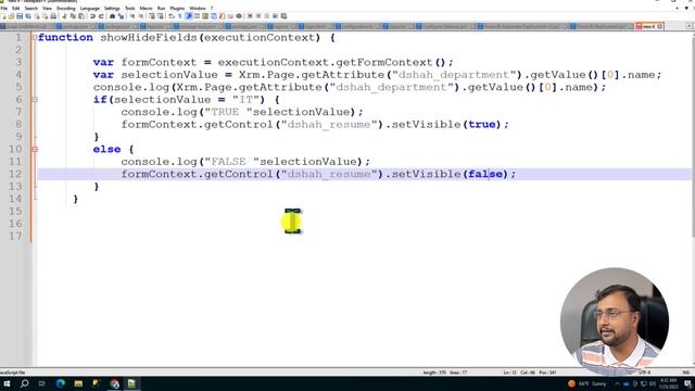 Show Hide Fields using JavaScript in Model Driven App смотреть онлайн