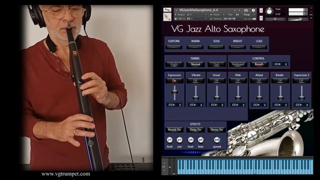 Robkoo Wind Synthesizer R1 and VG Jazz Alto Saxophone NI Kontakt sound library. смотреть онлайн