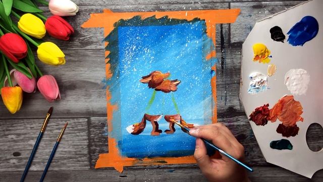 ВЛЮБЛЕННЫЕ ЛИСЯТА • Валентинка ко Дню влюбленных • Очень просто смотреть онлайн