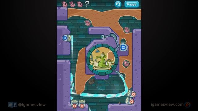 Where's my water Caution to the wind walkthrough (1-13) - iPhone Game Cheat смотреть онлайн