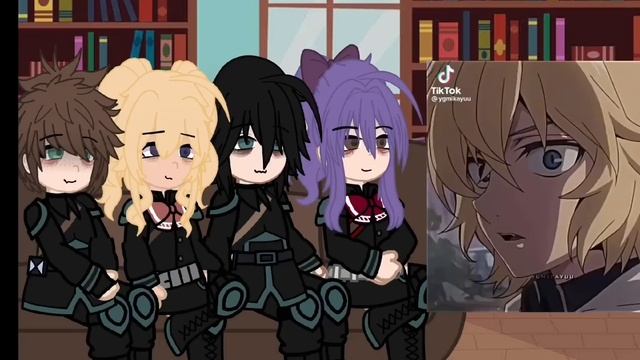 past Shinoa squad reacts to Mika // ons/sote reacts 1/? // смотреть онлайн