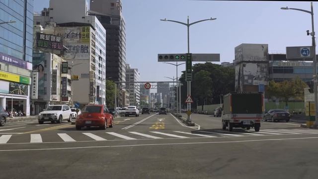 4K Kaohsiung City Drive, Taiwan Boai 4th Rd. to City Center / 高雄驾车 смотреть онлайн