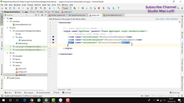 03 - Belajar Android Studio - Java - Mengatur Style Layout смотреть онлайн