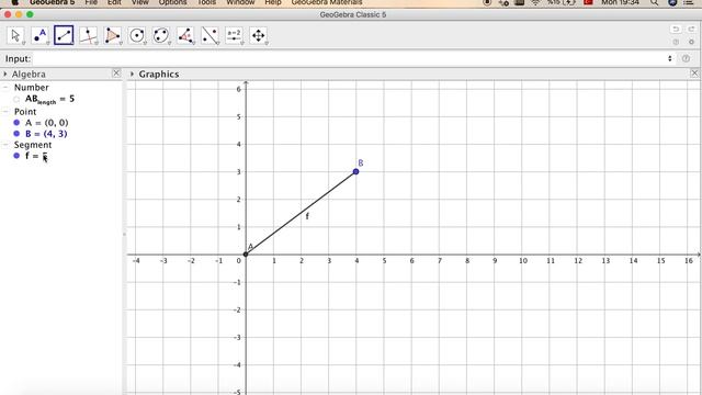 GeoGebra #77 Distance between two points смотреть онлайн