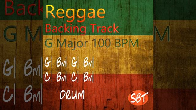 Cool Reggae Drum Backing Track G Major 100 BPM смотреть онлайн
