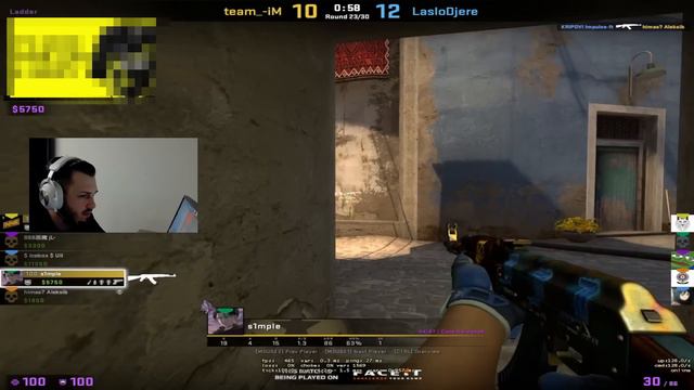 Jl РОФЛИТ НАД S1MPLE ВСЮ ИГРУ НА FACEIT | S1MPLE ФЕЙЛИТ НА FACEIT | NAVI КОМАНДОЙ ИГРАЮТ FACEIT смотреть онлайн
