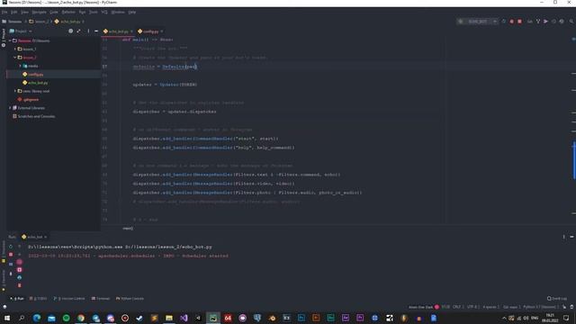 Разработка Telegram ботов на Python | Занятие 2 смотреть онлайн