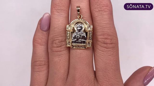 Иконка Xuping "Святая Блаженная Матрона" из медицинского золота (в позолоте) - 42442 смотреть онлайн