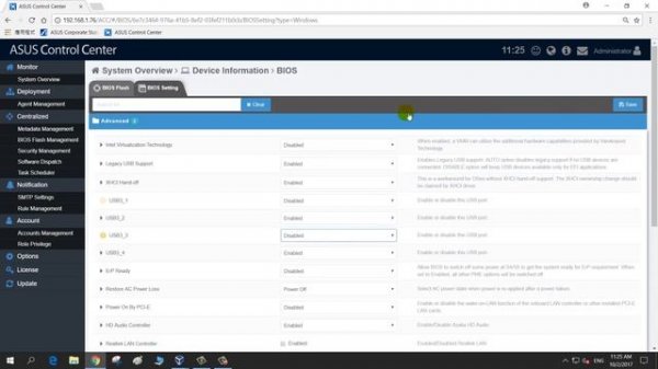 ASUS Control Center (ACC) Interface Introduction; Corporate Stable Model (CSM) Program - V1