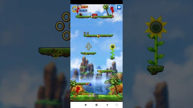 Sonic Jump - GamePlay (Mobile game) смотреть онлайн